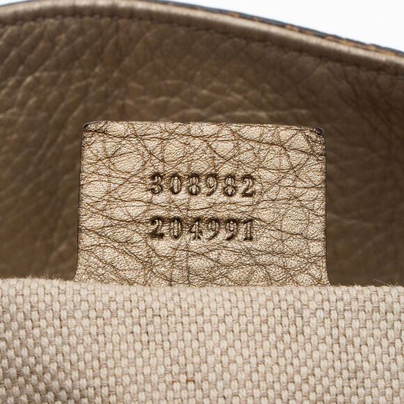 Gucci Metallic Leather Soho Medium Shoulder Bag - Picture 6 of 10